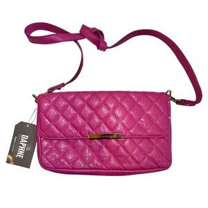 NWT Damsel in Defense Conceal Carry Quilted Crossbody Clutch Purse Barbie Pink